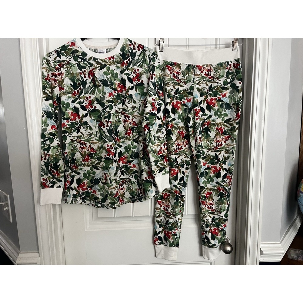 Stars Above Women's Thermal 2pc long Sleeve Top Pant Berry Pajama Set 633